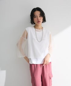 Green Parks ・ＥＬＥＮＣＡＲＥ　ＤＵＥ　ラメシアーニットプルオーバ