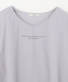 ANY チュールデザインフレンチスリーブTシャツ