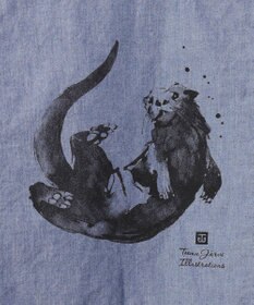 JOSEPH ABBOUD MOUNTAIN 【テーム・ヤルヴィモチーフ】バックデザイン 半袖シャツ