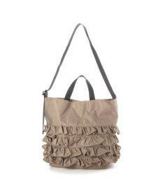 UNBILLION カシュカシュ cachecache / ナイロンフリル2wayトートバッグ