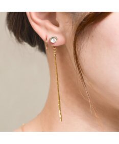 blancotokyo 【金属アレルギー対応】ビジューロングバーピアス DAMA