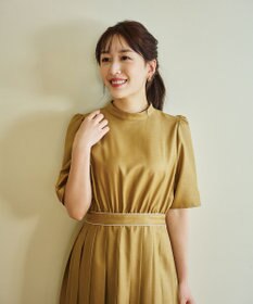 #Newans 〈花乃まりあさんコラボ〉ワイドプリーツワンピース