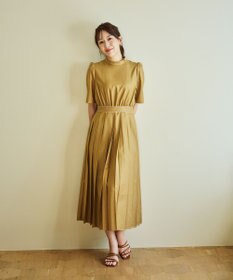 #Newans 〈花乃まりあさんコラボ〉ワイドプリーツワンピース