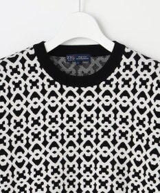 23区GOLF 【WOMEN】モノグラムジャガードセーター