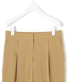 ICB 【人気のため新色追加・洗える】Naiaバックサテン テーパードパンツ