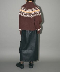 Green Parks ノルディック柄ジャガード織ニット