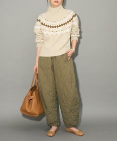 Green Parks ノルディック柄ジャガード織ニット