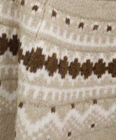 Green Parks ノルディック柄ジャガード織ニット