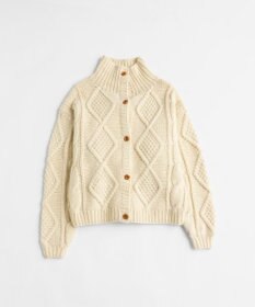 LENO ARAN PULLOVER【UNISEX】アラン柄ニットプルオーバー/カーディガン