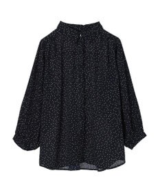 Green Parks 袖プリーツ衿付きブラウス