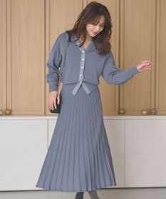 Feroux 【洗える・セットアイテム】ラメライン・ニットセットアップ