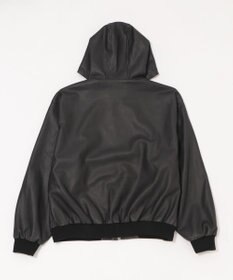 WEGO 【ユニセックス着用ITEM】PUフードブルゾン