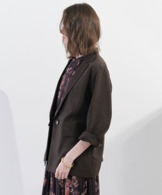 YECCA VECCA マシンウォッシャブルリネンライクジャケット