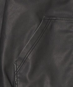 WEGO 【ユニセックス着用ITEM】PUフードブルゾン