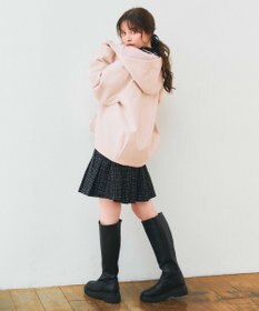 Feroux フード付きコクーンショート コート