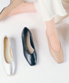 Dominic3 シープレザー バックゴムソフトパンプス