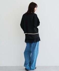 YECCA VECCA 金釦トリミングジャケットライクカーディガン