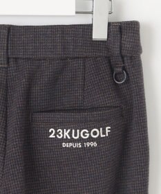 23区GOLF 【WOMEN】【ストレッチ】千鳥柄プリント パンツ