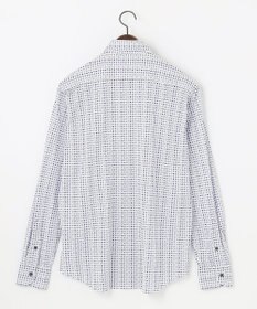 JOSEPH ABBOUD 【快適な着心地】コンパクトジャージー鹿の子プリント シャツ