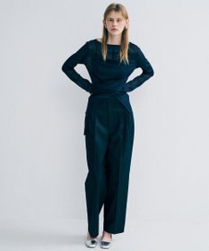 uncrave トリコットシフォン カシュクールトップス