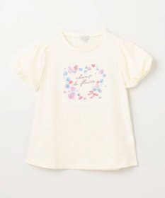 ANY KIDS フラワー 刺繍 Tシャツ