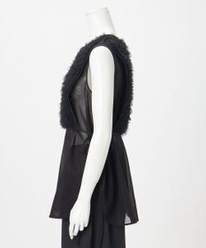 23区 【GOLD LABEL】コットンオーガンジー ジレコンビ ブラウス