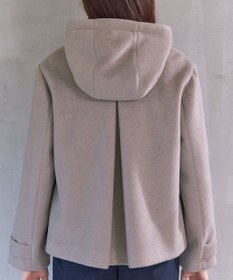 Tiaclasse ウールライクフーデットショートコート