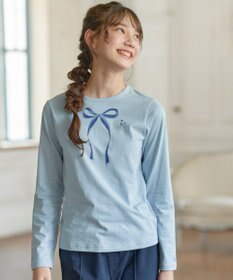 組曲 KIDS 【150-160cm】リボンアート Tシャツ