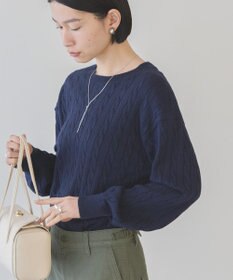 AMERICAN HOLIC バイパチケーブルニットプルオーバー