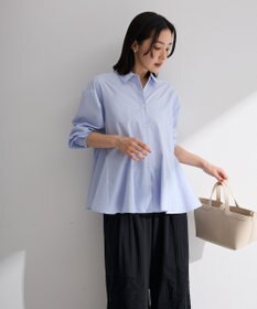 Green Parks スウィッチングペプラムシャツ