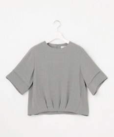 J.PRESS LADIES 【セットアップ対応】MELANGE ライトツイル クルーネック ブラウス