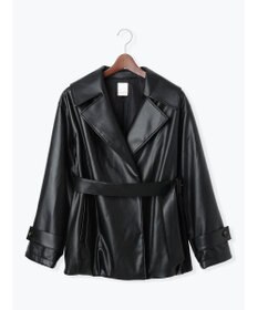 Te chichi レザーショートトレンチコート《2025Autumn catalog vol.2 item》