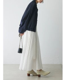 Green Parks AnriettMusee ドットフレアーロングスカート