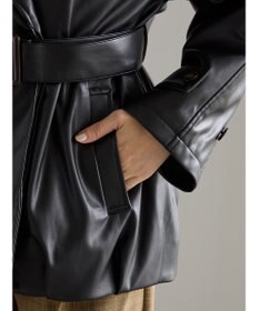 Te chichi レザーショートトレンチコート《2025Autumn catalog vol.2 item》