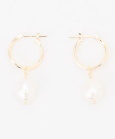 TOCCA 【新色ピンクゴールドが入荷！】【WEB限定】PETAL HOOP PIERCED EARRINGS K10 淡水パール ピアス