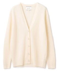 BEIGE， 【WEB限定・洗える】ALSACE / パール釦ウールニットカーディガン