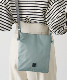 russet バイカラーレザーベルトフラットショルダーバッグ(SF-278)