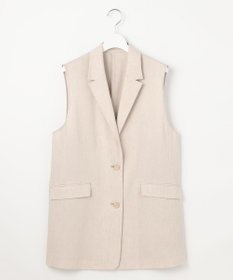 自由区 L 【セットアップ対応・洗える】LIPストレッチテーラード ジレ