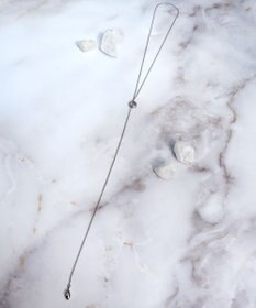 Tiaclasse 涙型ラリエットネックレス