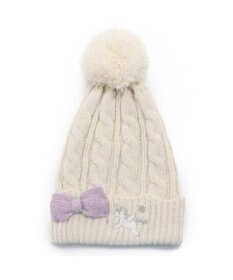 Mother garden マザーガーデン ユニコーン キッズ ニット帽子 《ホワイト》