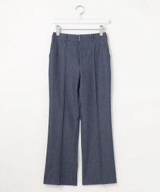 ANY SIS L 褒めらレディストレッチ セミフレア テーパードパンツ