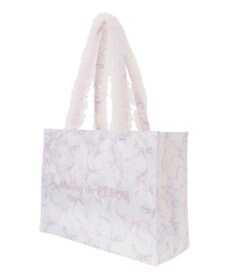 Maison de FLEUR ピンクマニアフリルスクエアトートMバッグ