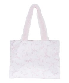 Maison de FLEUR ピンクマニアフリルスクエアトートMバッグ