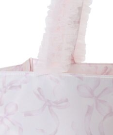 Maison de FLEUR ピンクマニアフリルスクエアトートMバッグ