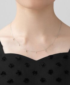 TOCCA 【WEB限定】SEEDS NECKLACE K10ホワイトゴールド ネックレス