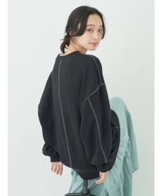 earth music&ecology 配色ルーズスウェット