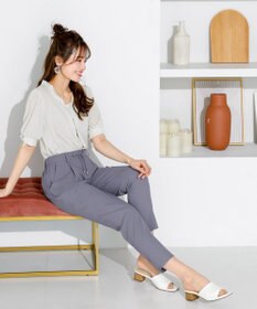 Tiaclasse 【洗える】幅広く活躍が期待できるドロストパンツ