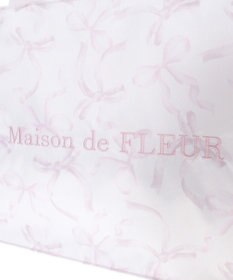 Maison de FLEUR ピンクマニアフリルスクエアトートMバッグ