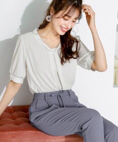 Tiaclasse 【洗える】幅広く活躍が期待できるドロストパンツ