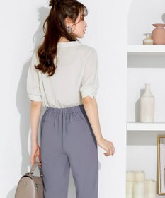 Tiaclasse 【洗える】幅広く活躍が期待できるドロストパンツ